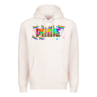 Pale Pink lgbtq pride  libbey glass Premium Hoodie - HRA Design Shop
