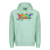 Seafoam lgbtq pride  libbey glass Premium Hoodie - HRA Design Shop