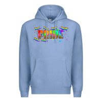 Colony Blue lgbtq pride  libbey glass Premium Hoodie - HRA Design Shop