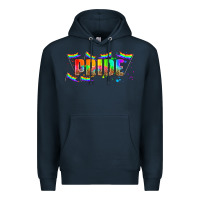 Navy lgbtq pride  libbey glass Premium Hoodie - HRA Design Shop