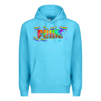 Ocean Blue lgbtq pride  libbey glass Premium Hoodie - HRA Design Shop