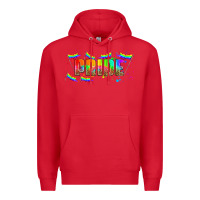 Red lgbtq pride  libbey glass Premium Hoodie - HRA Design Shop