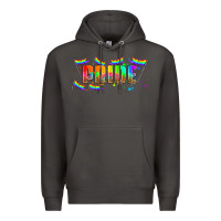 Smoke lgbtq pride  libbey glass Premium Hoodie - HRA Design Shop