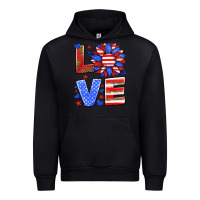 Black love america sunflower Urban Hoodie - HRA Design Shop