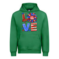 Emerald love america sunflower Urban Hoodie - HRA Design Shop