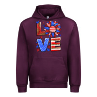 Mauve Wine love america sunflower Urban Hoodie - HRA Design Shop