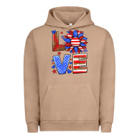 Pigment Burro love america sunflower Urban Hoodie - HRA Design Shop