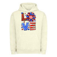 Pigment Pistachio love america sunflower Urban Hoodie - HRA Design Shop