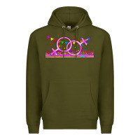 Army Green lgbtq lesbian  libbey glass Premium Hoodie - HRA Design Shop