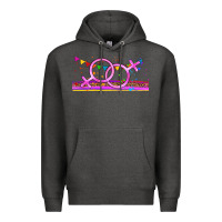 Charcoal Heather lgbtq lesbian  libbey glass Premium Hoodie - HRA Design Shop