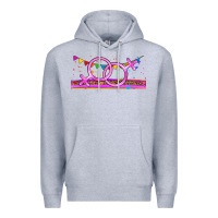 Heather Grey lgbtq lesbian  libbey glass Premium Hoodie - HRA Design Shop