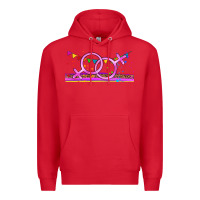 Red lgbtq lesbian  libbey glass Premium Hoodie - HRA Design Shop