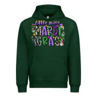 Forest Green little miss mardi gras Urban Hoodie - RacoonDesign