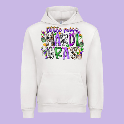 Little Miss Mardi Gras Urban Hoodie Designed By Racoondesign