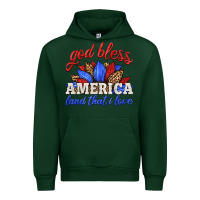 Forest Green god bless america land that i love Urban Hoodie - HRA Design Shop