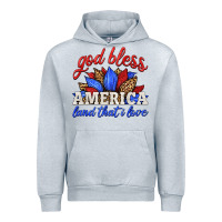 Heather Grey god bless america land that i love Urban Hoodie - HRA Design Shop