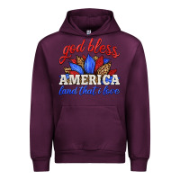Mauve Wine god bless america land that i love Urban Hoodie - HRA Design Shop
