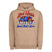 Pigment Burro god bless america land that i love Urban Hoodie - HRA Design Shop