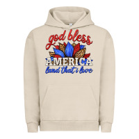 Pigment French Oak god bless america land that i love Urban Hoodie - HRA Design Shop