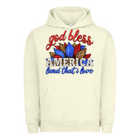 Pigment Pistachio god bless america land that i love Urban Hoodie - HRA Design Shop