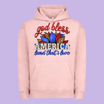 God Bless America Land That I Love Urban Hoodie Designed By Hra Design Shop