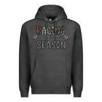 Charcoal Heather Racing Is My Favorite Season Premium Hoodie - CowhideDigitalArt