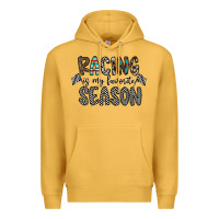 Mustard Racing Is My Favorite Season Premium Hoodie - CowhideDigitalArt