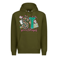 Army Green speech therapist Premium Hoodie - AdoDesignShop