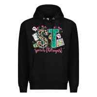 Black speech therapist Premium Hoodie - AdoDesignShop