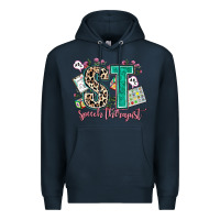 Navy speech therapist Premium Hoodie - AdoDesignShop