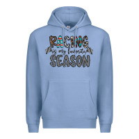 Colony Blue Racing Is My Favorite Season Premium Hoodie - CowhideDigitalArt
