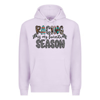 Lilac Racing Is My Favorite Season Premium Hoodie - CowhideDigitalArt