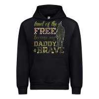 Black land of the free because my daddy is brave Urban Hoodie - HRA Design Shop