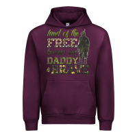 Mauve Wine land of the free because my daddy is brave Urban Hoodie - HRA Design Shop
