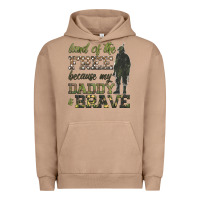 Pigment Burro land of the free because my daddy is brave Urban Hoodie - HRA Design Shop