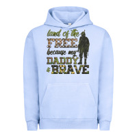 Pigment Grape Ice land of the free because my daddy is brave Urban Hoodie - HRA Design Shop