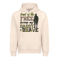Sandshell land of the free because my daddy is brave Urban Hoodie - HRA Design Shop