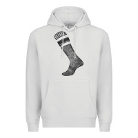 Dove Grey black sock fa element Premium Hoodie - FaDigitalArtStudio