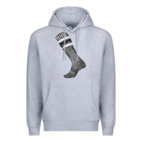 Heather Grey black sock fa element Premium Hoodie - FaDigitalArtStudio