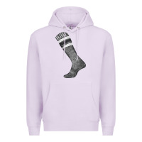 Lilac black sock fa element Premium Hoodie - FaDigitalArtStudio