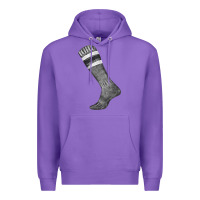 Purple black sock fa element Premium Hoodie - FaDigitalArtStudio