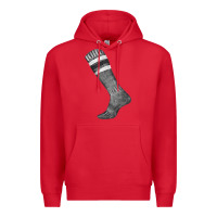 Red black sock fa element Premium Hoodie - FaDigitalArtStudio