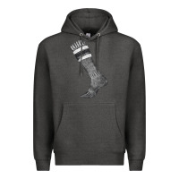 Charcoal Heather black sock fa element Premium Hoodie - FaDigitalArtStudio