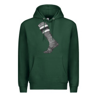 Sports Green black sock fa element Premium Hoodie - FaDigitalArtStudio