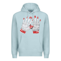 Blue Mist batting gloves Premium Hoodie - FaDigitalArtStudio