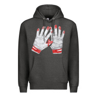 Charcoal Heather batting gloves Premium Hoodie - FaDigitalArtStudio