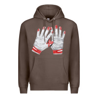 Coffee batting gloves Premium Hoodie - FaDigitalArtStudio