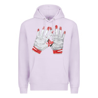 Lilac batting gloves Premium Hoodie - FaDigitalArtStudio