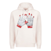 Pale Pink batting gloves Premium Hoodie - FaDigitalArtStudio