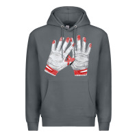 Rock batting gloves Premium Hoodie - FaDigitalArtStudio